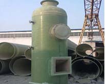 玻璃鋼脫硫塔現場(chǎng)圖